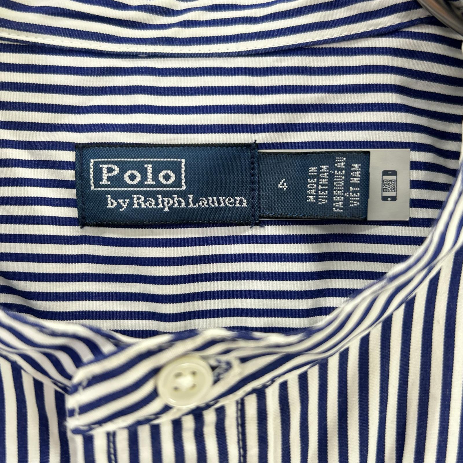 POLO RALPH LAUREN ポロ ラルフローレン ブルー ストライプ ポニー刺繍