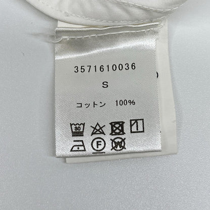 SOFIE D'HOORE ソフィードール ホワイト コットン ラッフル襟 プルオーバーシャツ トップス