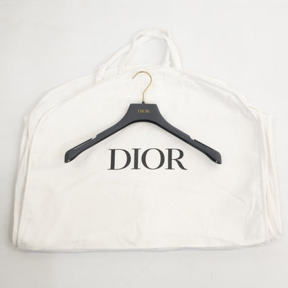 Christian Dior クリスチャンディオール 美品 国内正規 551L23X1166 パール＆チェーン刺繍レース襟 シルク混ウール ドレス ワンピース