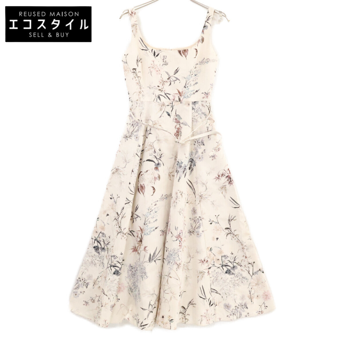 Christian Dior クリスチャンディオール 国内正規 541D22A6583 Millefiori 花柄 ミディドレス ワンピース