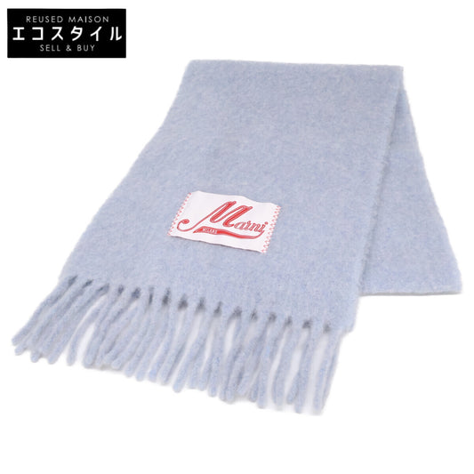 MARNI 【Like New/Domestic Authorized】SCMC0059YOUTW918 Logo-Label Alpaca Fringed Stole