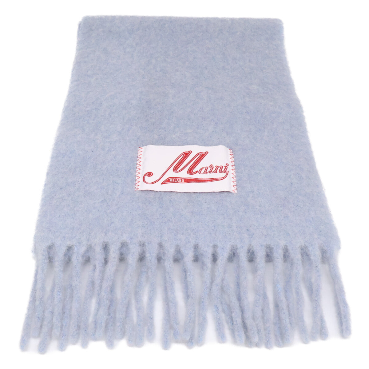 MARNI マルニ 【新品同様/国内正規】SCMC0059YOUTW918 ロゴラベル アルパカ フリンジ ストール
