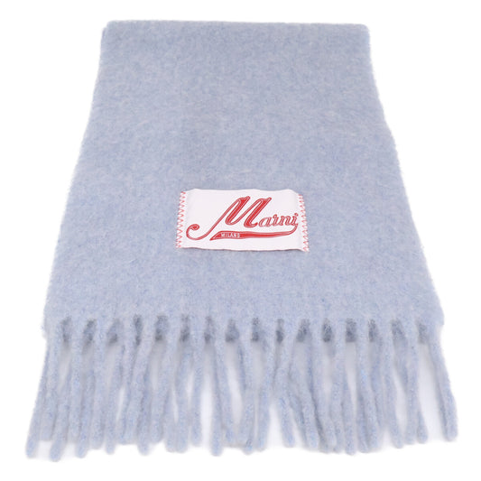MARNI 【Like New/Domestic Authorized】SCMC0059YOUTW918 Logo-Label Alpaca Fringed Stole