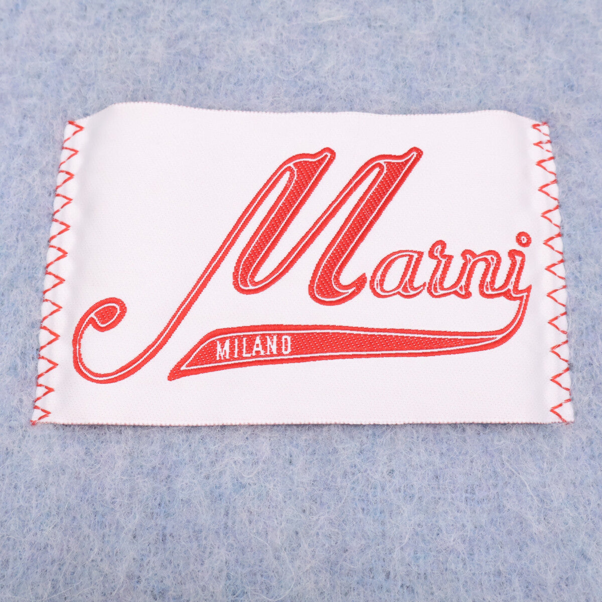 MARNI マルニ 【新品同様/国内正規】SCMC0059YOUTW918 ロゴラベル アルパカ フリンジ ストール