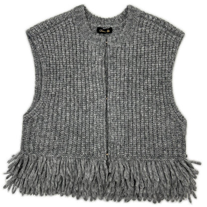 DRAWER Drawer 6515-1-000001 25SS gray alpaca knit vest vest