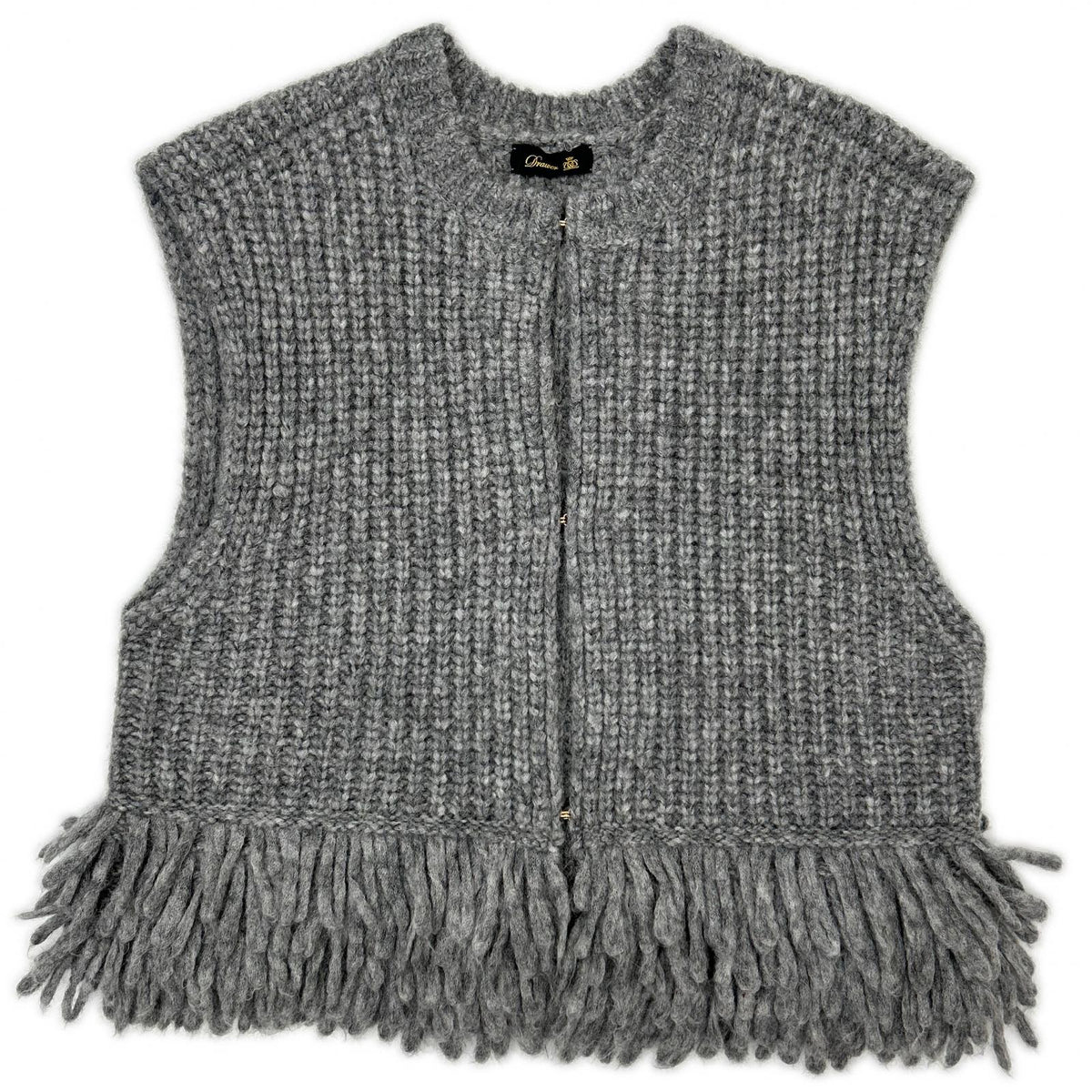 DRAWER Drawer 6515-1-000001 25SS gray alpaca knit vest vest