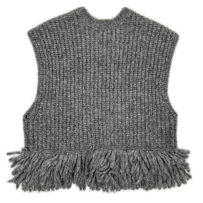 DRAWER Drawer 6515-1-000001 25SS gray alpaca knit vest vest