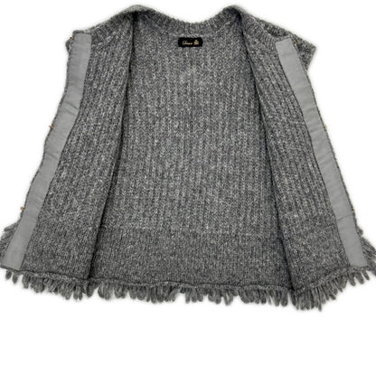 DRAWER Drawer 6515-1-000001 25SS gray alpaca knit vest vest