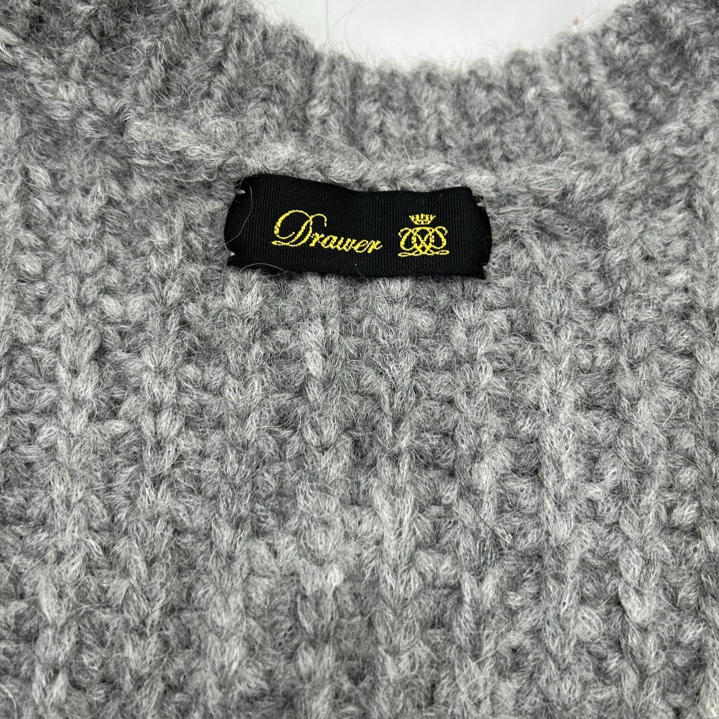 DRAWER Drawer 6515-1-000001 25SS gray alpaca knit vest vest