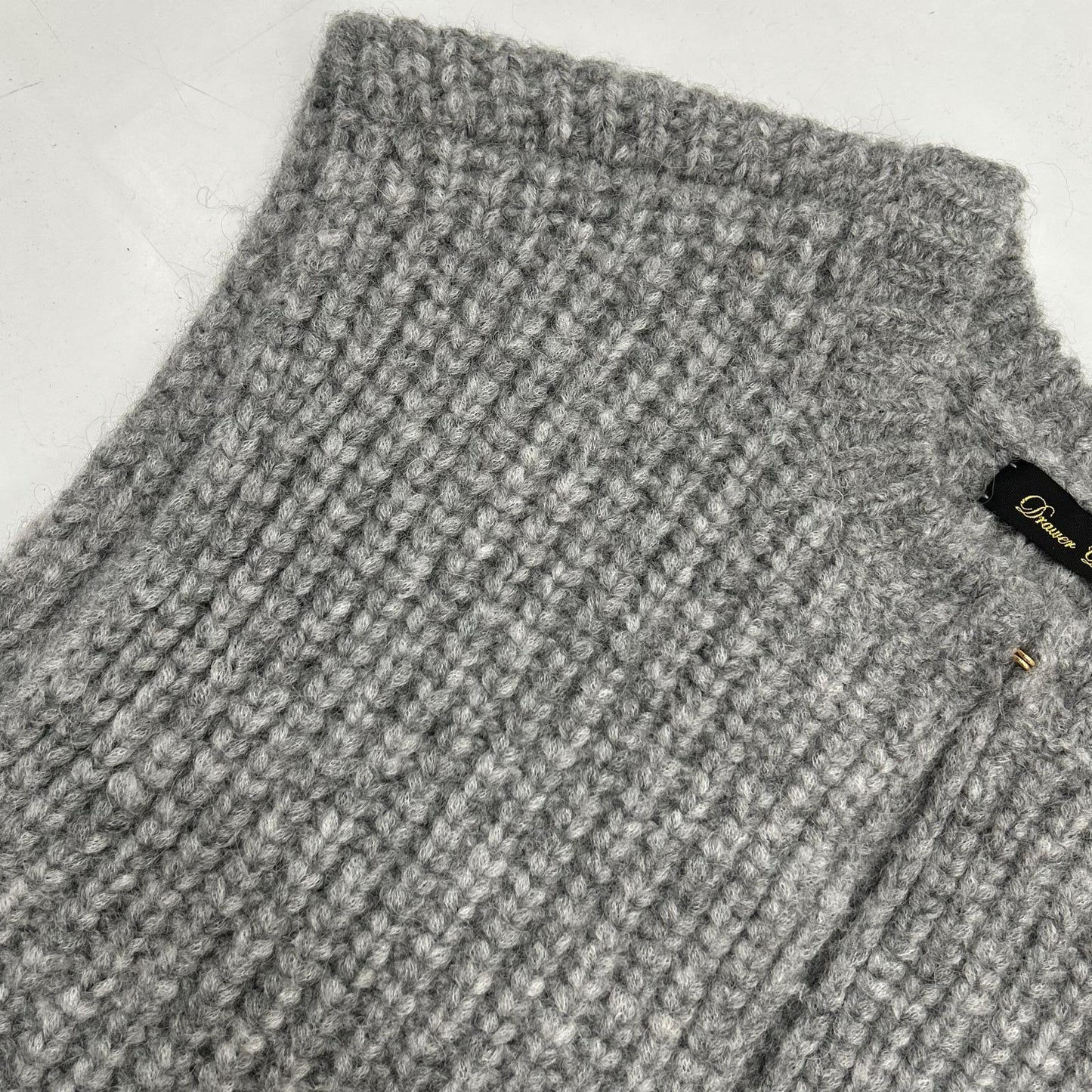 DRAWER Drawer 6515-1-000001 25SS gray alpaca knit vest vest