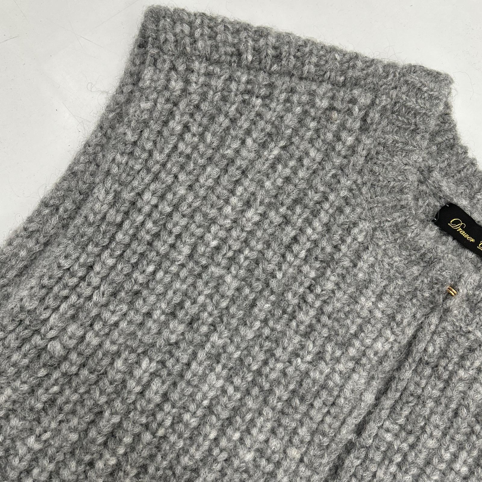 DRAWER Drawer 6515-1-000001 25SS gray alpaca knit vest vest