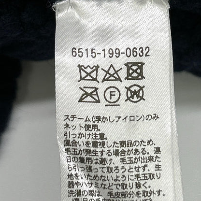 DRAWER ドゥロワー 6515-199-0632 ウールカシミヤ混 フォックスファー ニット カーディガン トップス