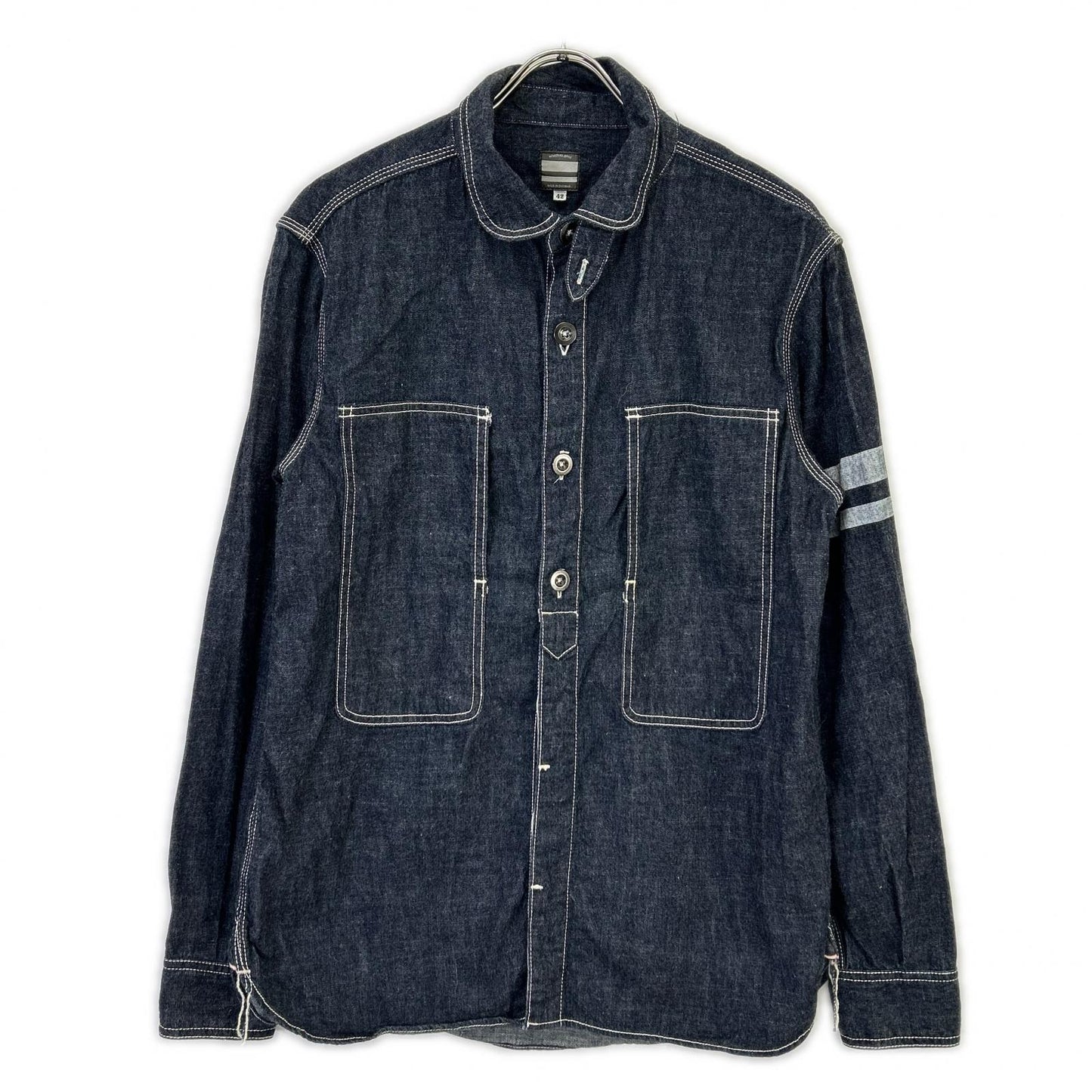 MOMOTARO JEANS モモタロウジーンズ インディゴ 出陣ジェイルポケット デニム シャツ ジャケット