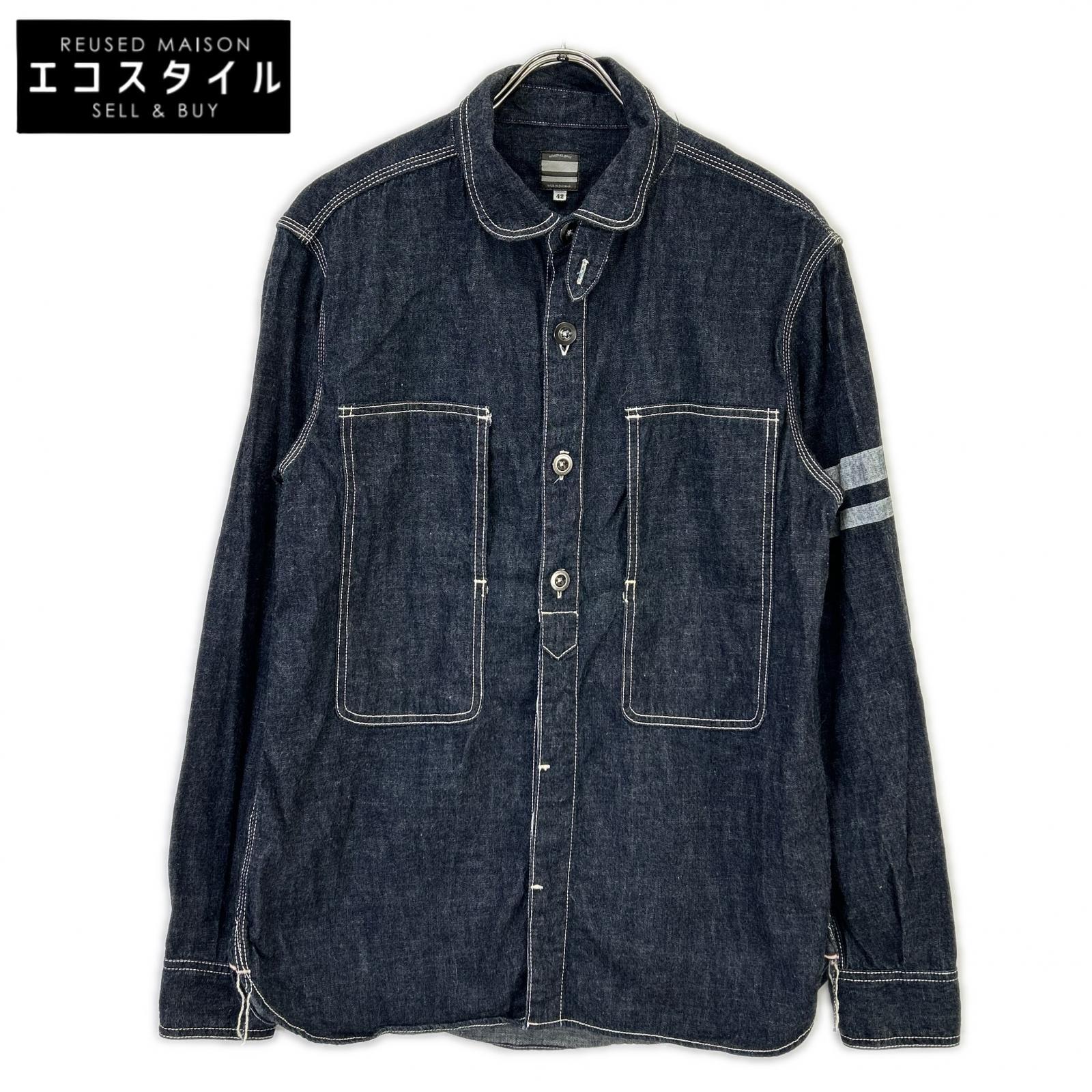 MOMOTARO JEANS モモタロウジーンズ インディゴ 出陣ジェイルポケット デニム シャツ ジャケット