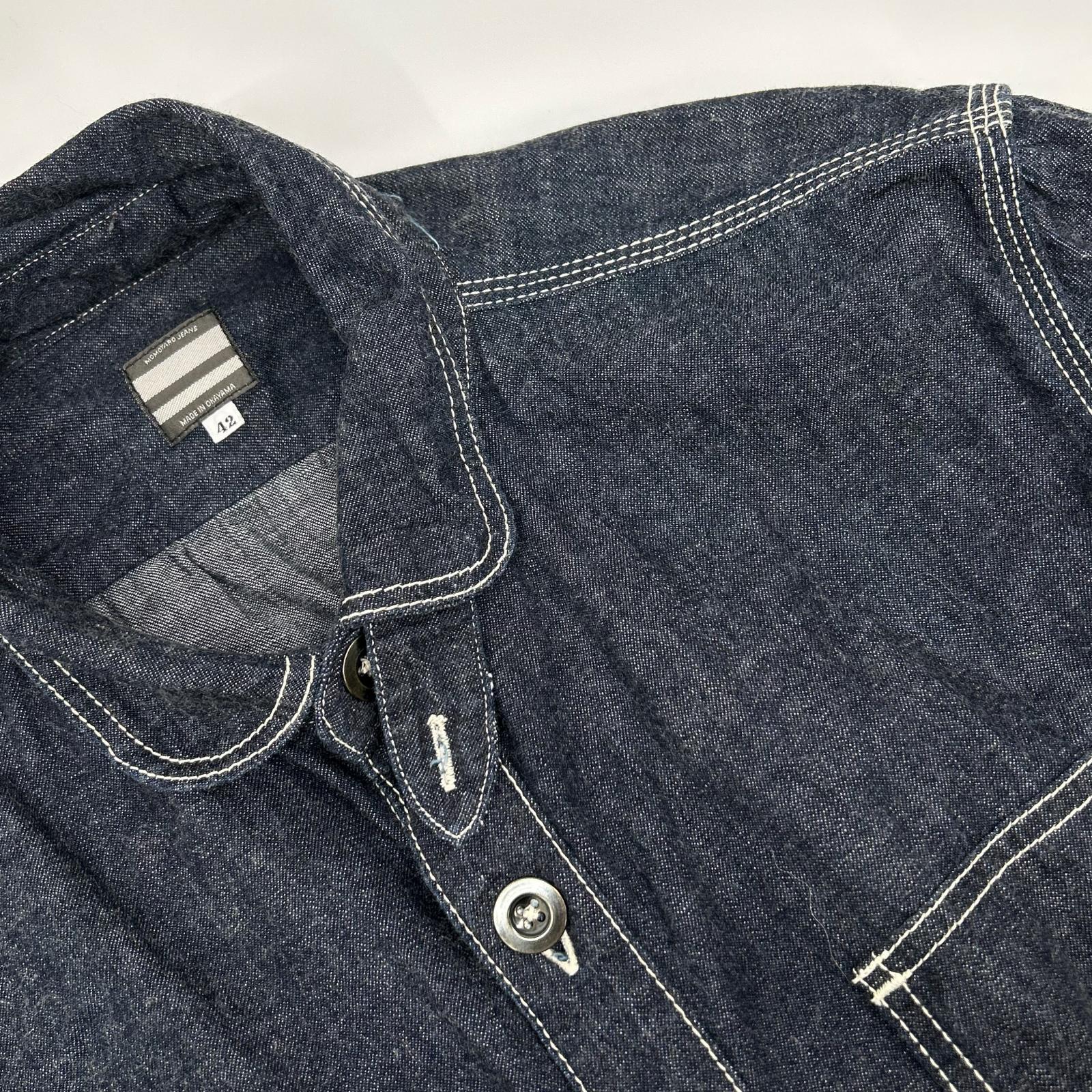 MOMOTARO JEANS モモタロウジーンズ インディゴ 出陣ジェイルポケット デニム シャツ ジャケット