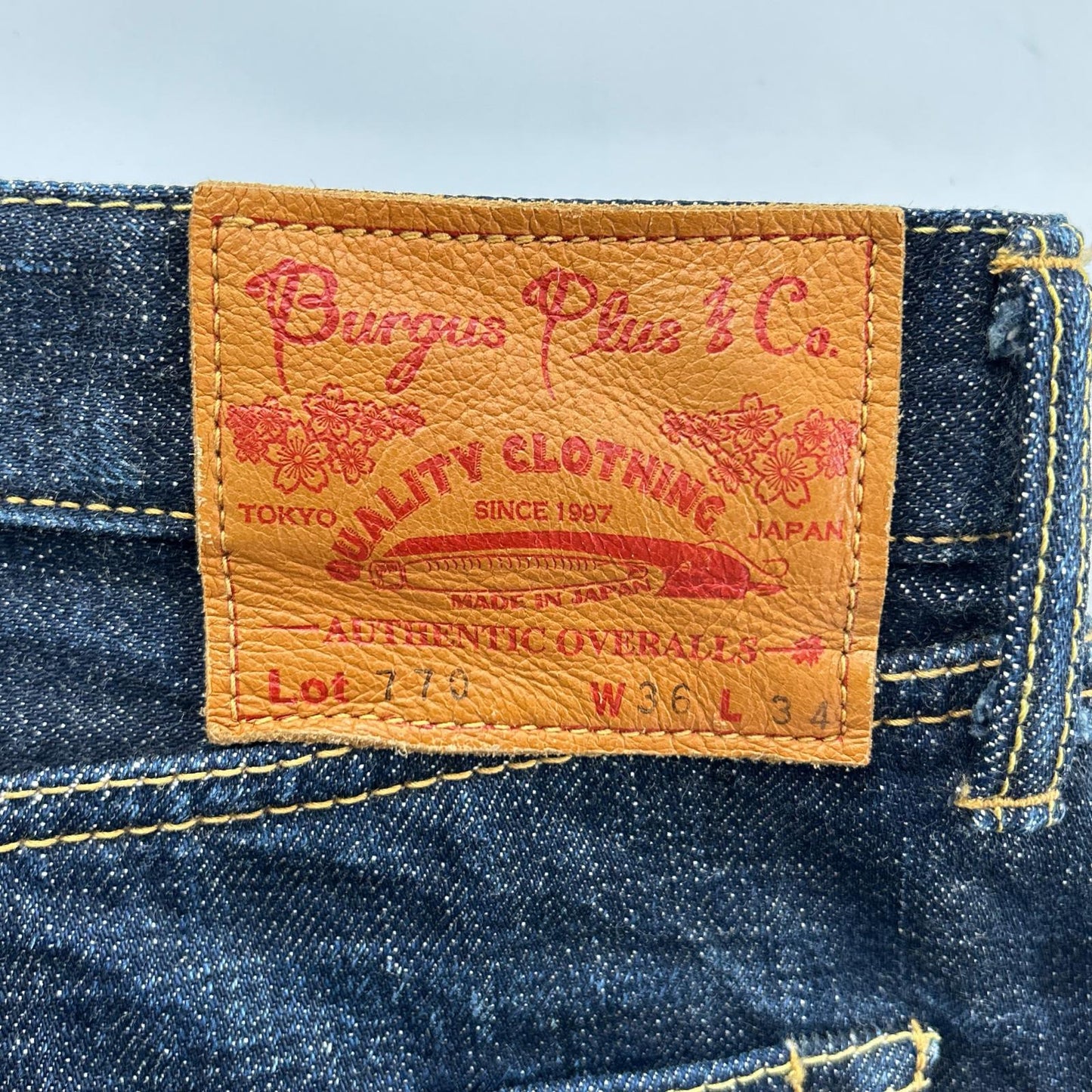 BURGUSPLUS バーガスプラス LOt.NO 770 15oz Standard Selvedge Jeans 日本製 ジーンズ メンズ 岡山産 ストレート 1デニム ボトムス