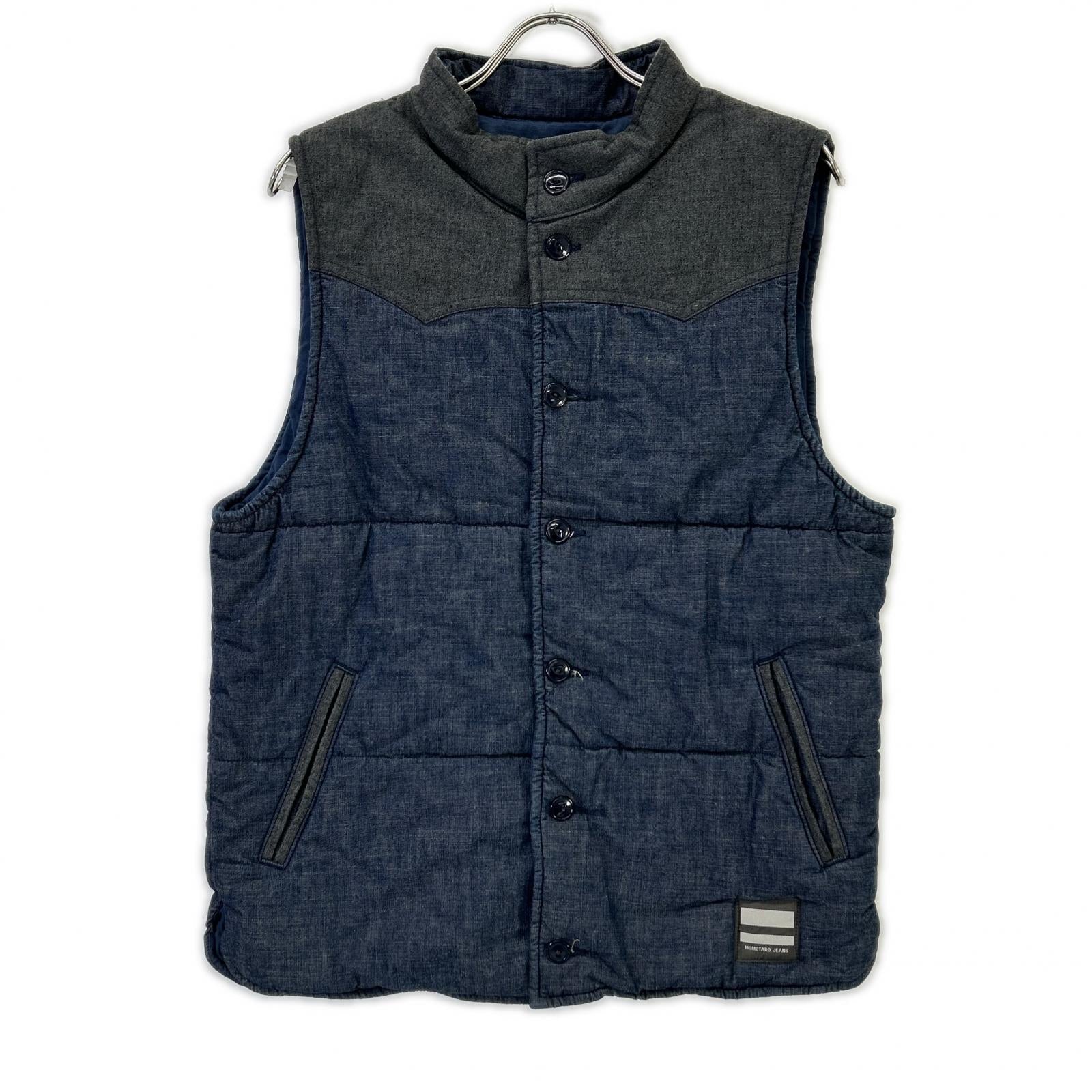 MOMOTARO JEANS モモタロウジーンズ インディゴ デニム切替 中綿