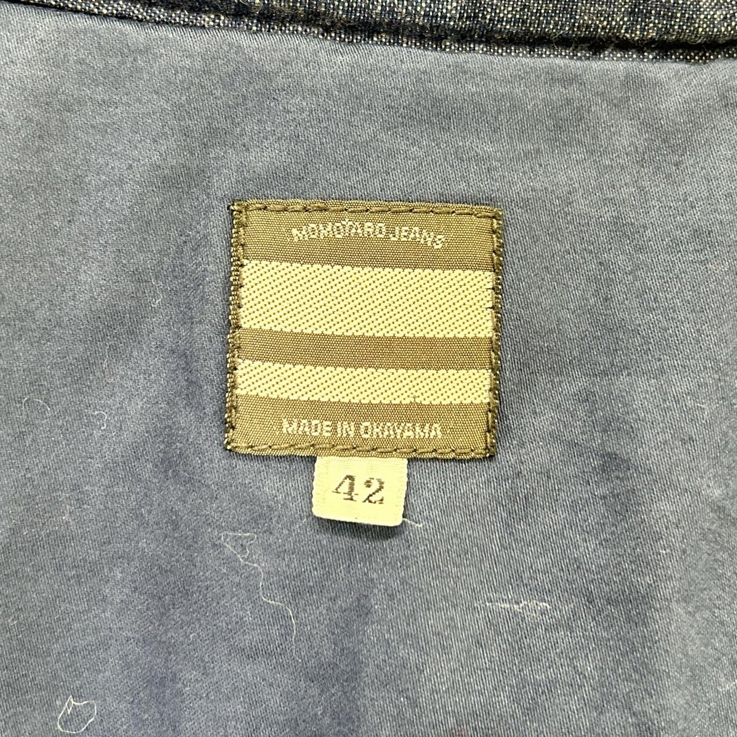MOMOTARO JEANS モモタロウジーンズ インディゴ デニム切替 中綿 ベスト ベスト
