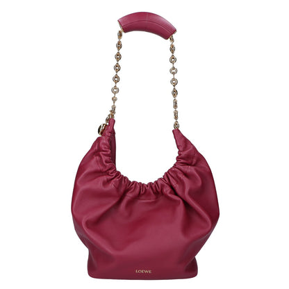 LOEWE ロエベ 24年 ダークバーガンディ スクイーズ バッグスモール ハンドバッグ