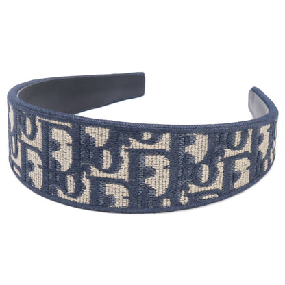 Christian Dior クリスチャンディオール 【美品】Dior Band ヘッドバンド ディオール オブリーク エンブロイダリー ヘアアクセサリー
