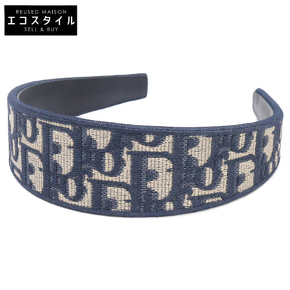 Christian Dior クリスチャンディオール 【美品】Dior Band ヘッドバンド ディオール オブリーク エンブロイダリー ヘアアクセサリー