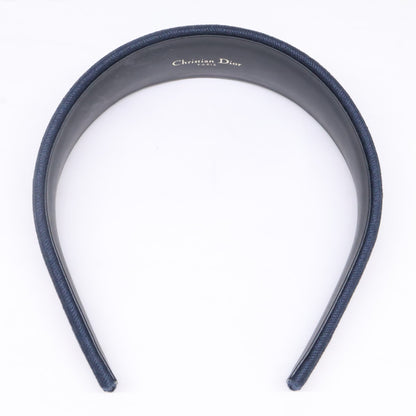 Christian Dior クリスチャンディオール 【美品】Dior Band ヘッドバンド ディオール オブリーク エンブロイダリー ヘアアクセサリー