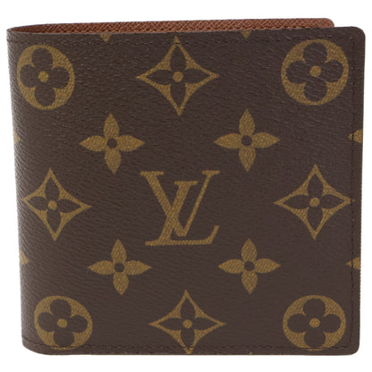 LOUIS VUITTON ルイヴィトン 【新品同様】M61675 モノグラム ポルトフォイユ・マルコ 二つ折り財布 二つ折り財布（小銭入れあり）