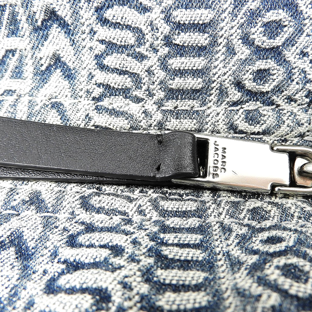 MARC JACOBS マーク ジェイコブス ウォッシュド モノグラム デニム トートバック レディース ブルー系 トートバッグ