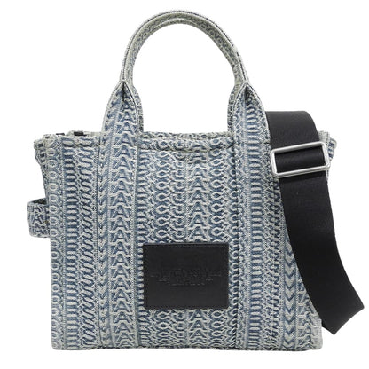 MARC JACOBS マーク ジェイコブス ウォッシュド モノグラム デニム トートバック レディース ブルー系 トートバッグ