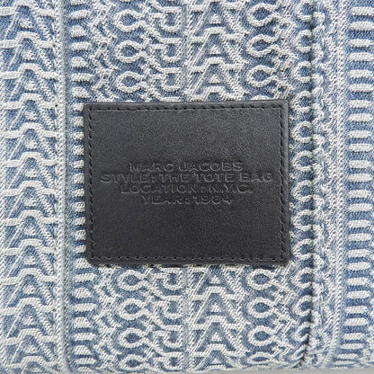 MARC JACOBS マーク ジェイコブス ウォッシュド モノグラム デニム トートバック レディース ブルー系 トートバッグ