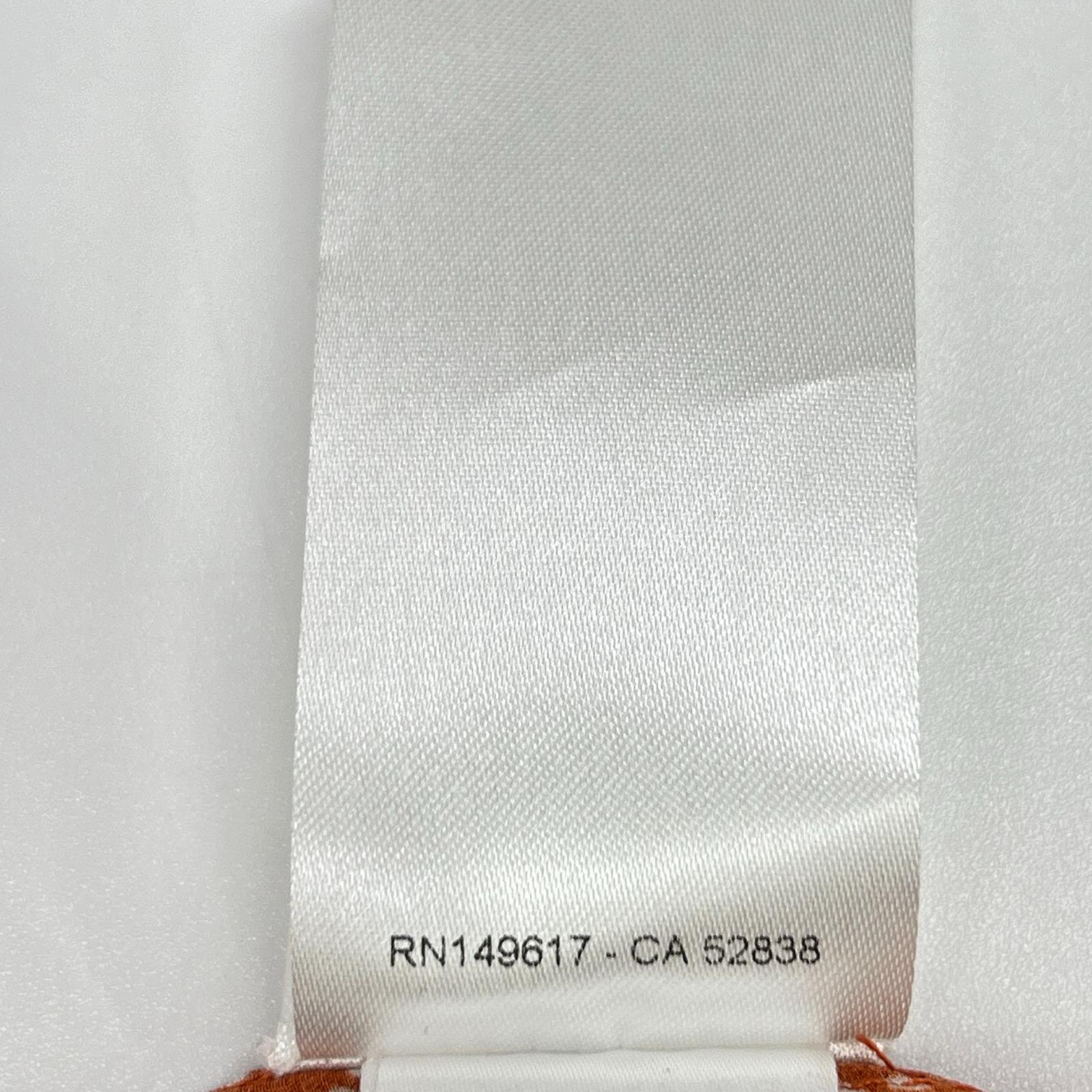 Chloe クロエ CHC19AHT433229Z534 オレンジ 総柄 シルク ブラウス トップス