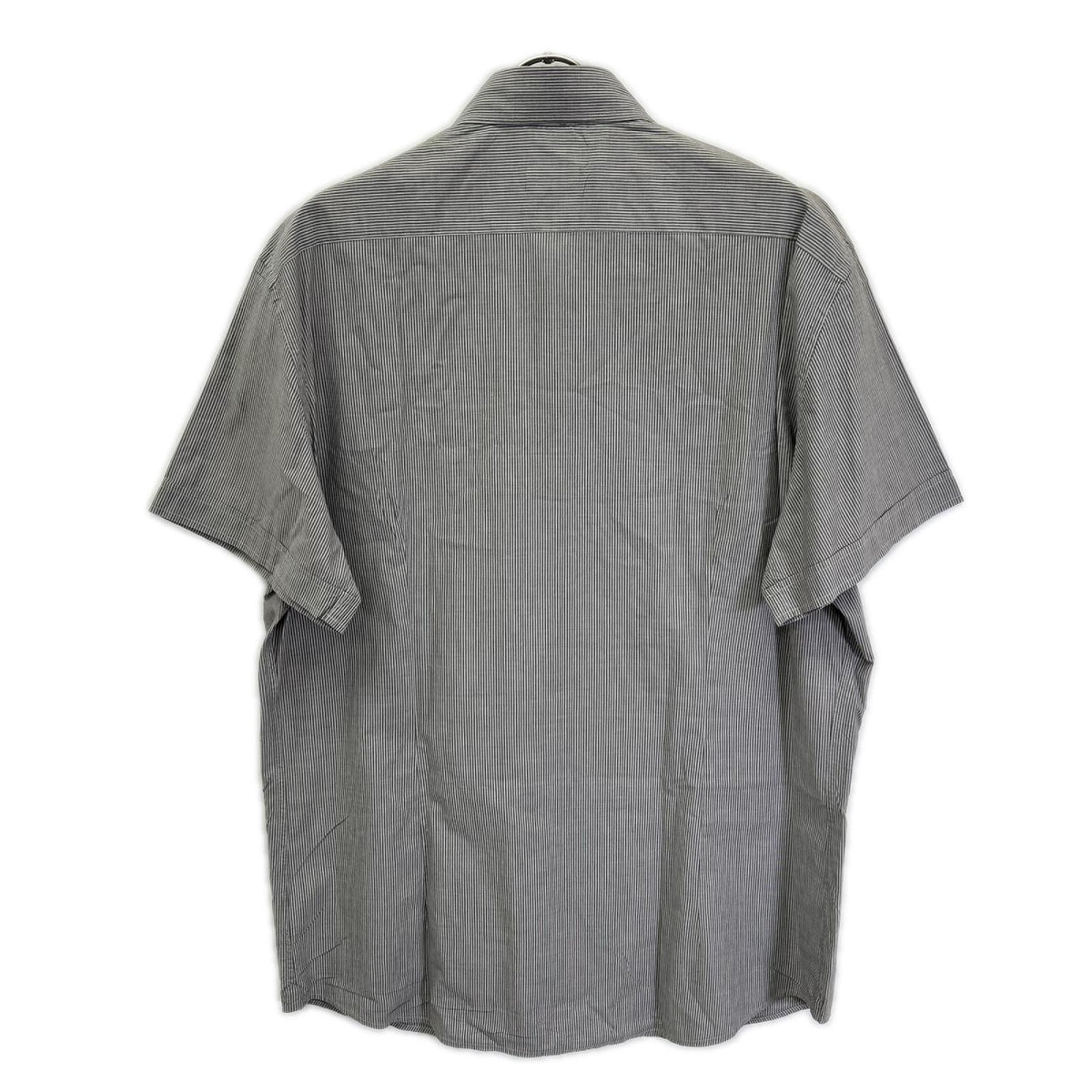 Ermenegildo Zegna エルメネジルドゼニア ブラック ッボーダー 半袖シャツ トップス