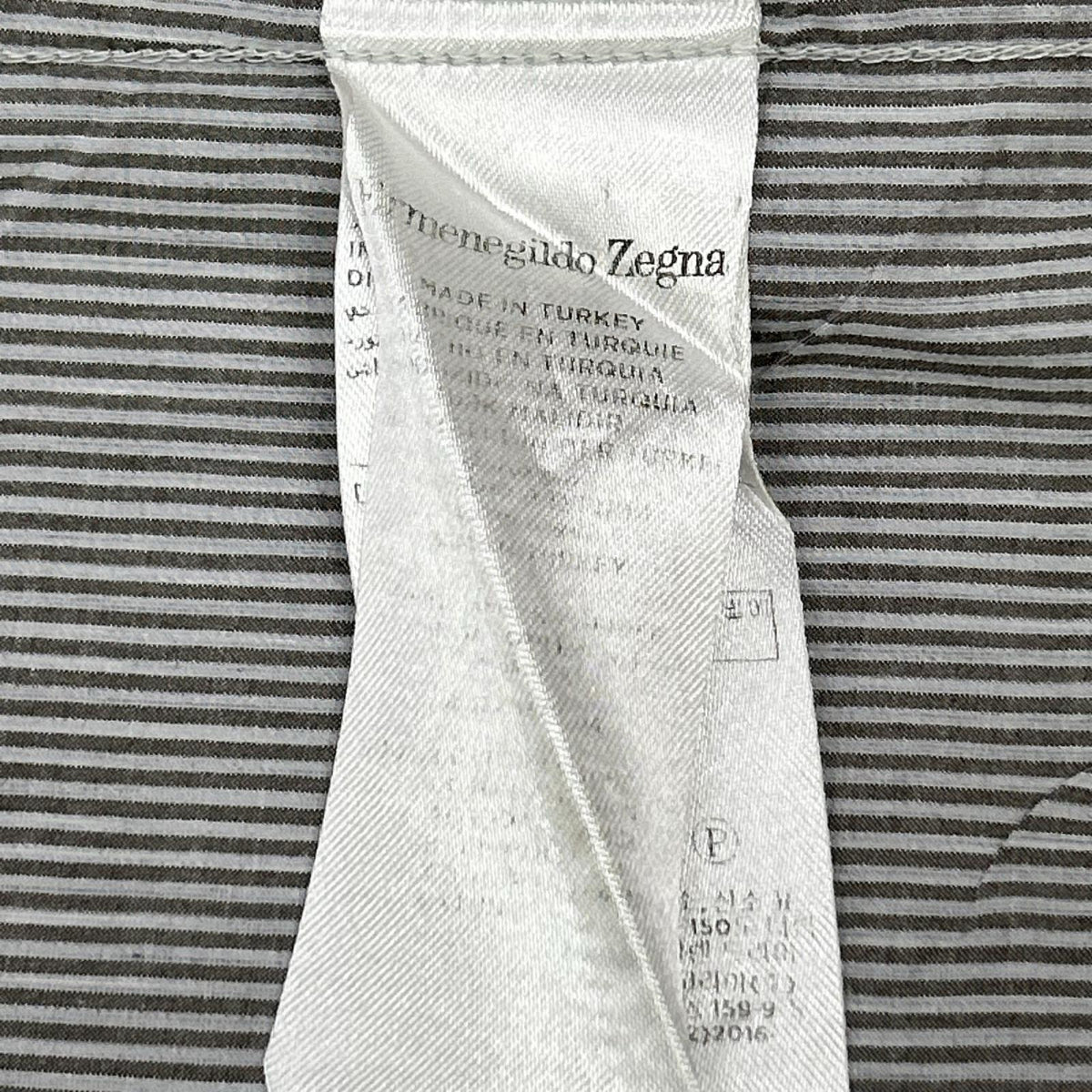 Ermenegildo Zegna エルメネジルドゼニア ブラック ッボーダー 半袖シャツ トップス