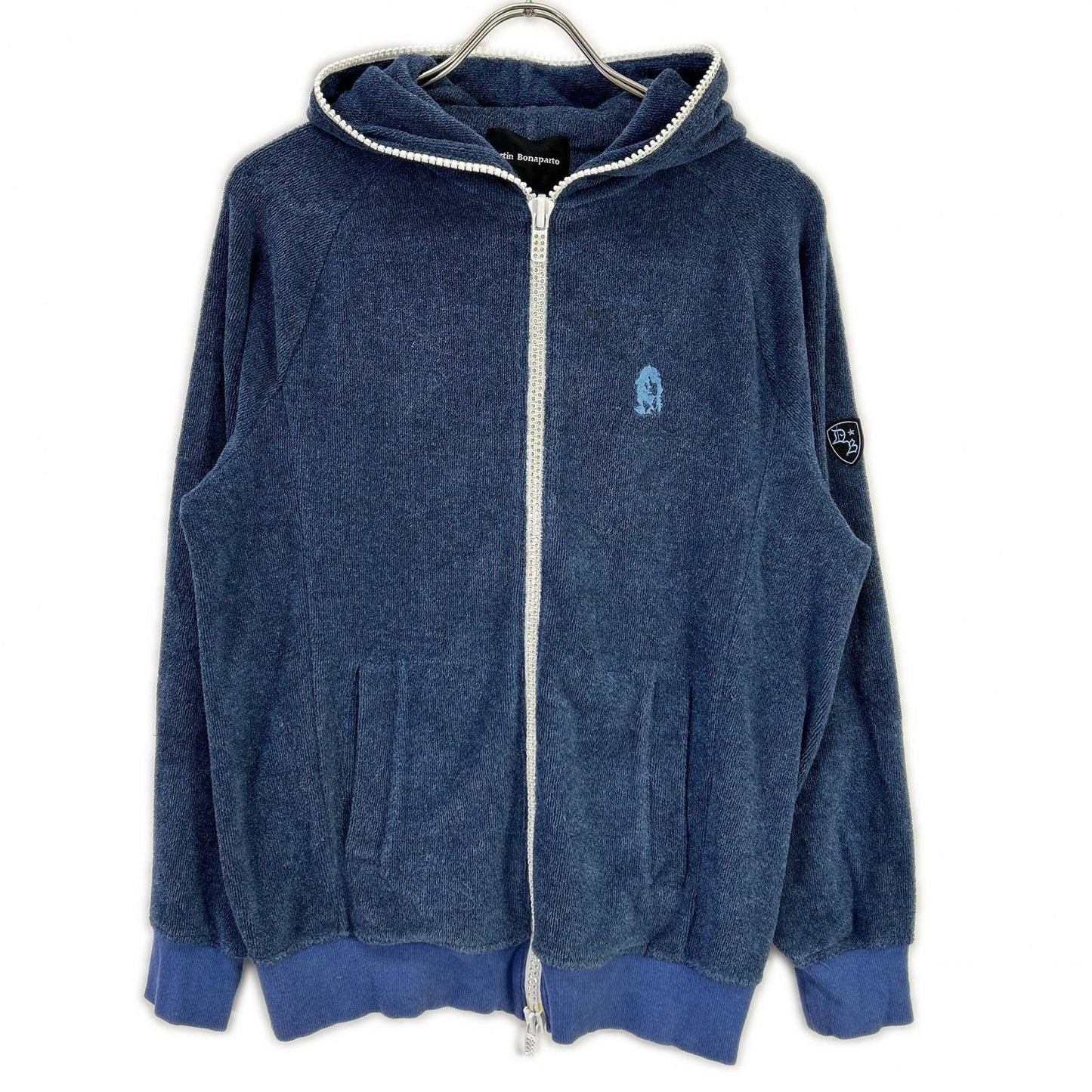 Dartin Bonaparto Dartin Bonaparto ブルー パイル地 バックプリント パーカー トップス
