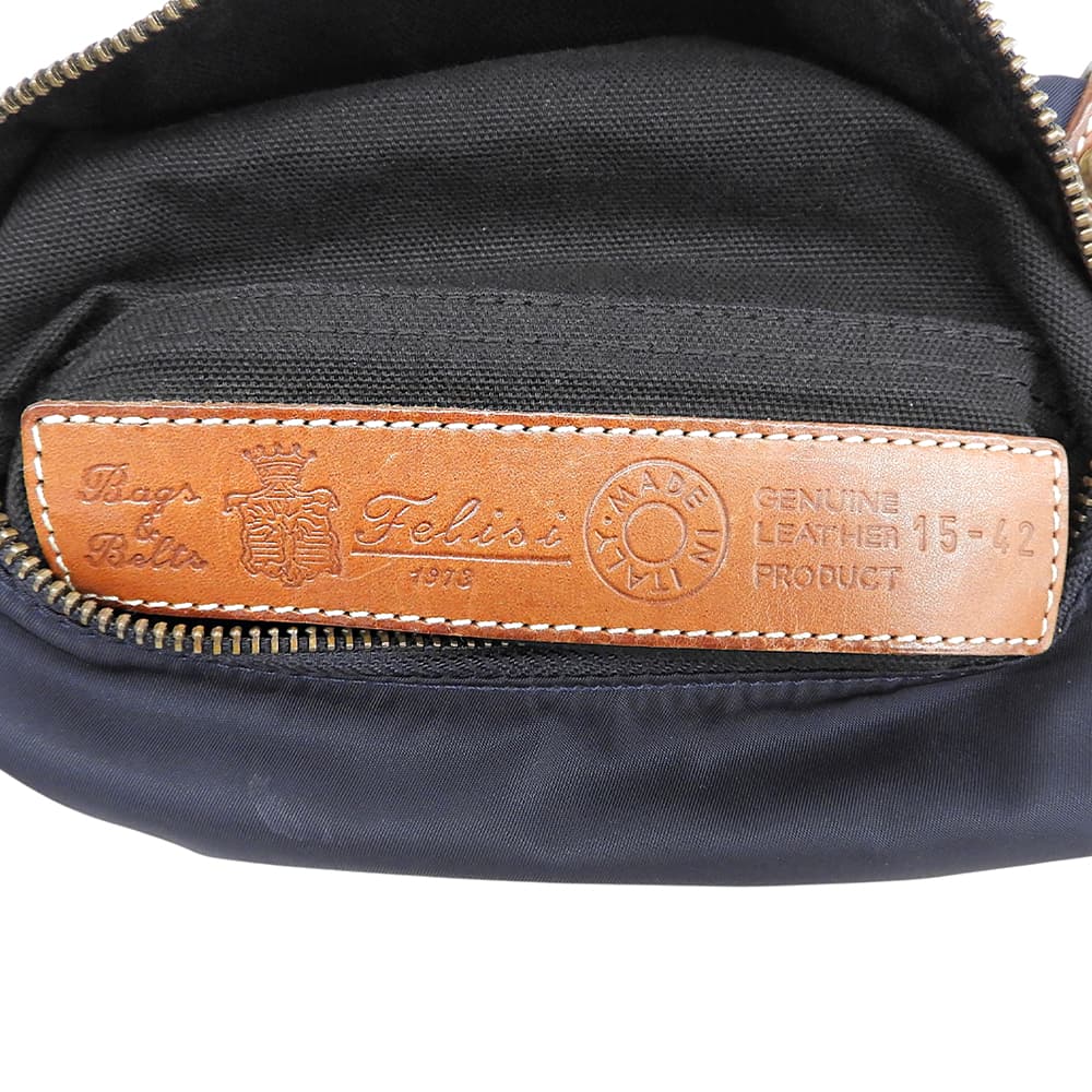 Felisi フェリージ 15/42/DS 2WAY ハンドバッグ レディース ナイロン ネイビー ハンドバッグ