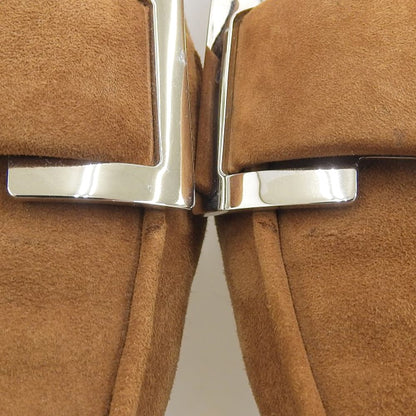 Sergio Rossi Sergio Rossi excellent condition SR TWENTY flat loafers women's shoes suede brown 36 1/2 A94010 shoes