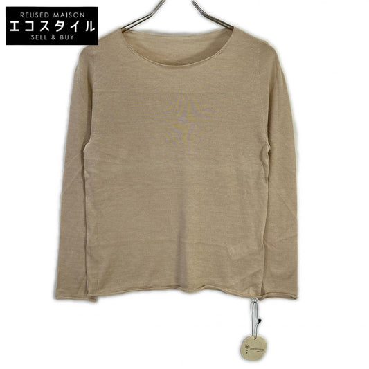 TOYOBOSHI 東洋紡糸 糸衣 09IT-SC0001 Beige NANATSU Cashmere-Silk Knit Top Top