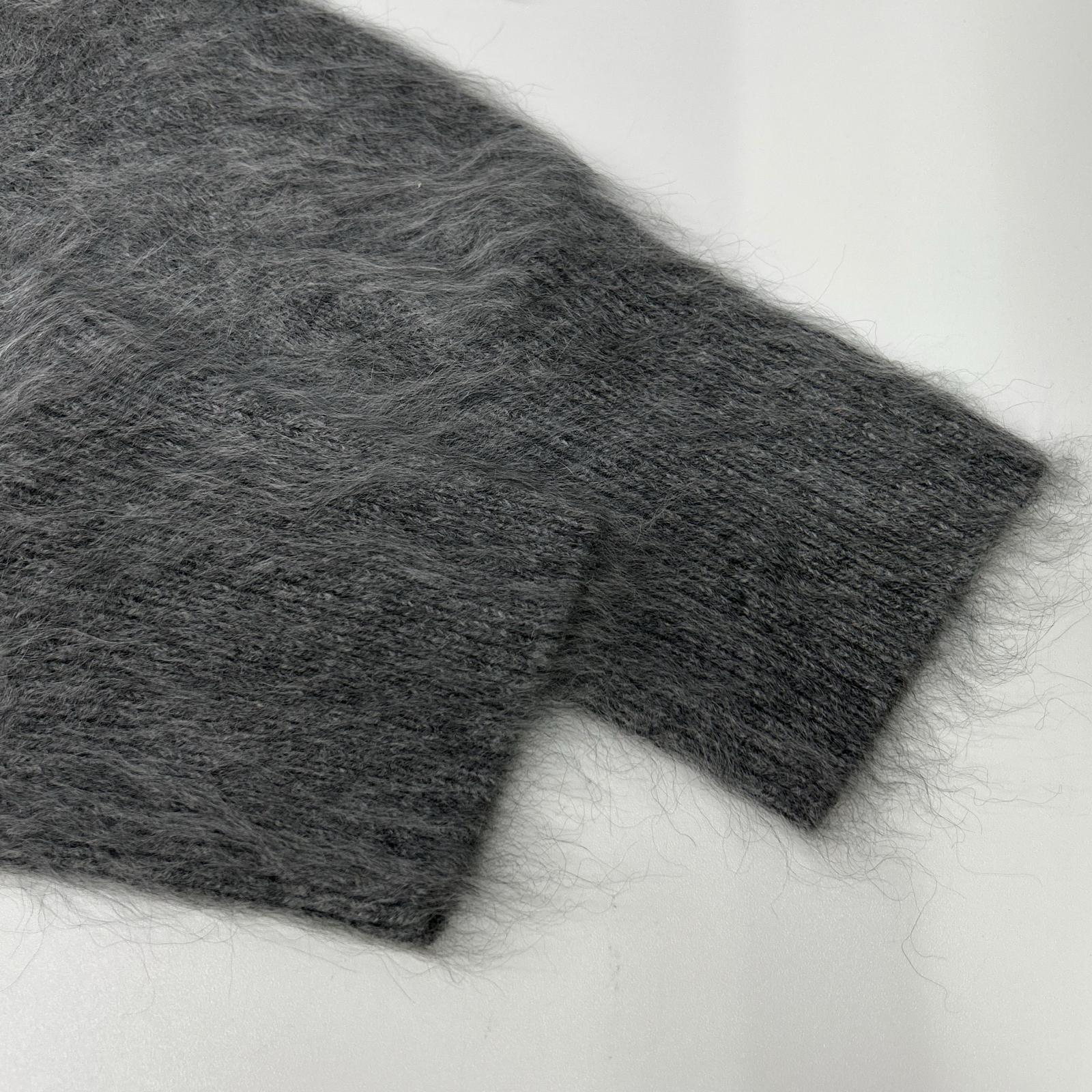 CASIMICO カシミコ CASI-2421 グレー カシミヤ100 シャギー カーディガン トップス