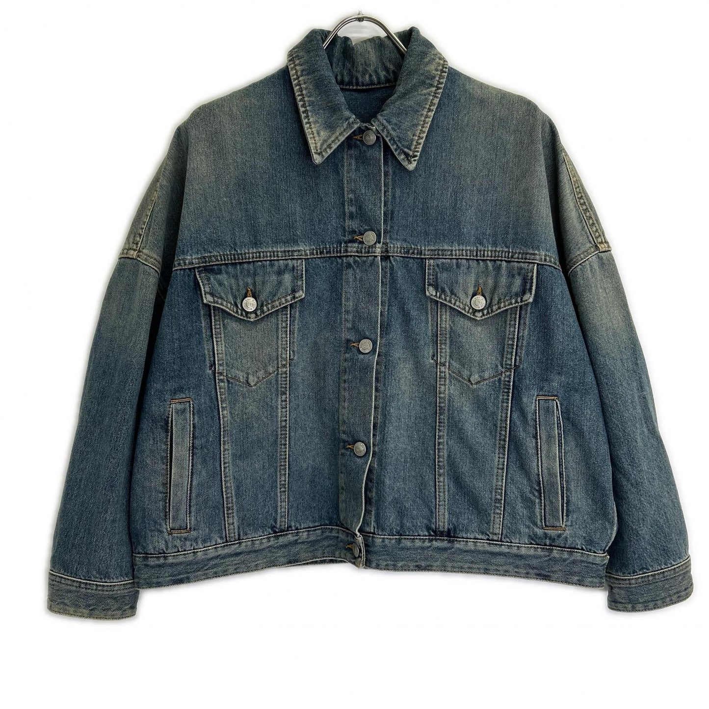 MM6 エムエムシックス 【国内正規】S32AM0275 Dirty Washed USED加工 デニムジャケット ジャケット
