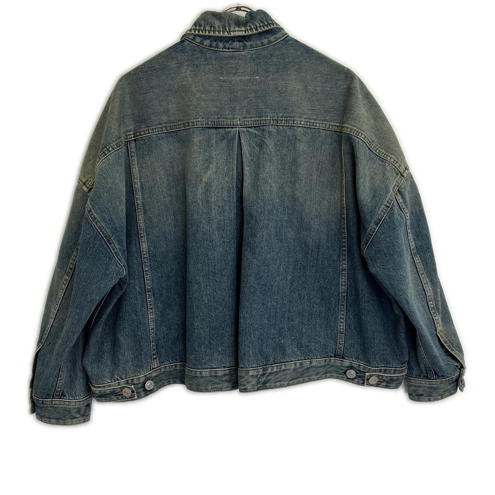 MM6 エムエムシックス 【国内正規】S32AM0275 Dirty Washed USED加工 デニムジャケット ジャケット
