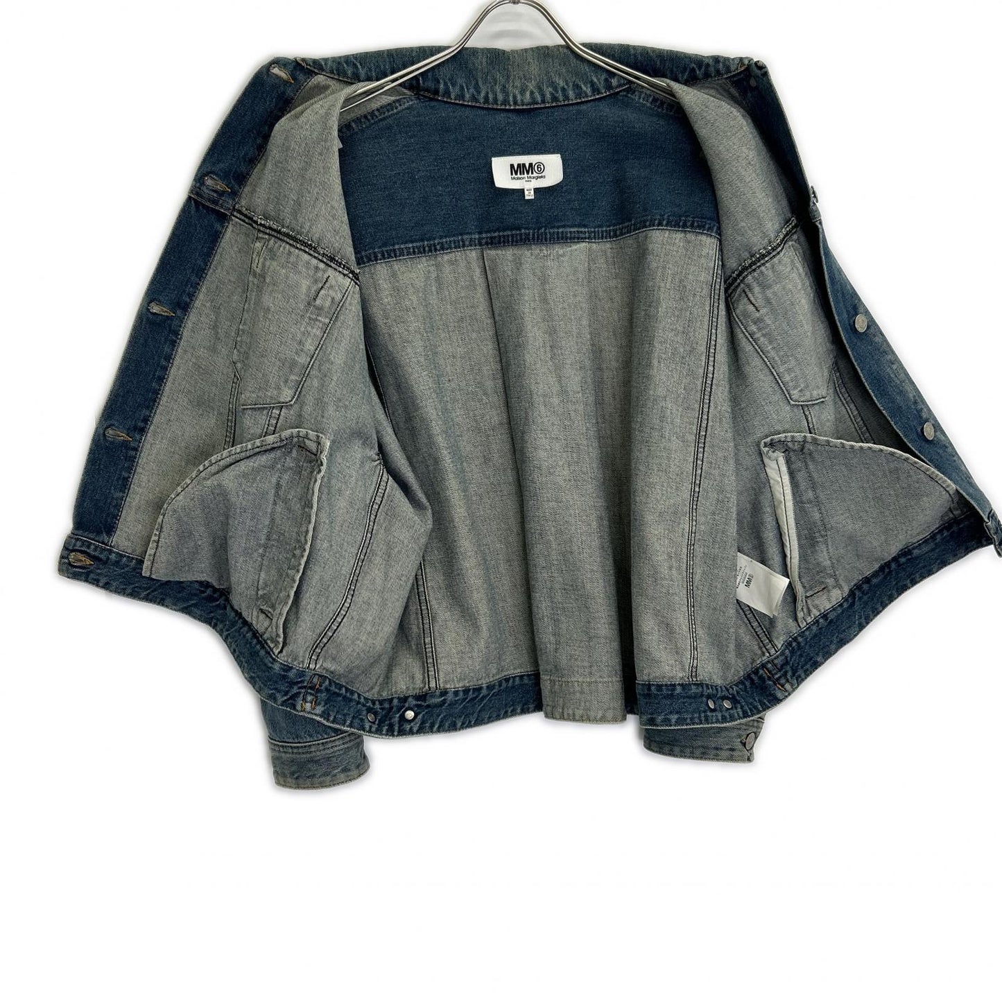 MM6 エムエムシックス 【国内正規】S32AM0275 Dirty Washed USED加工 デニムジャケット ジャケット