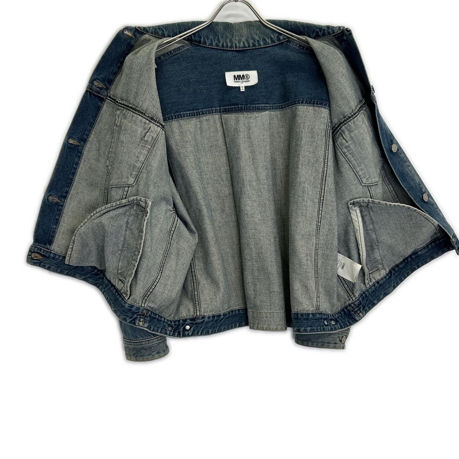 MM6 エムエムシックス 【国内正規】S32AM0275 Dirty Washed USED加工 デニムジャケット ジャケット
