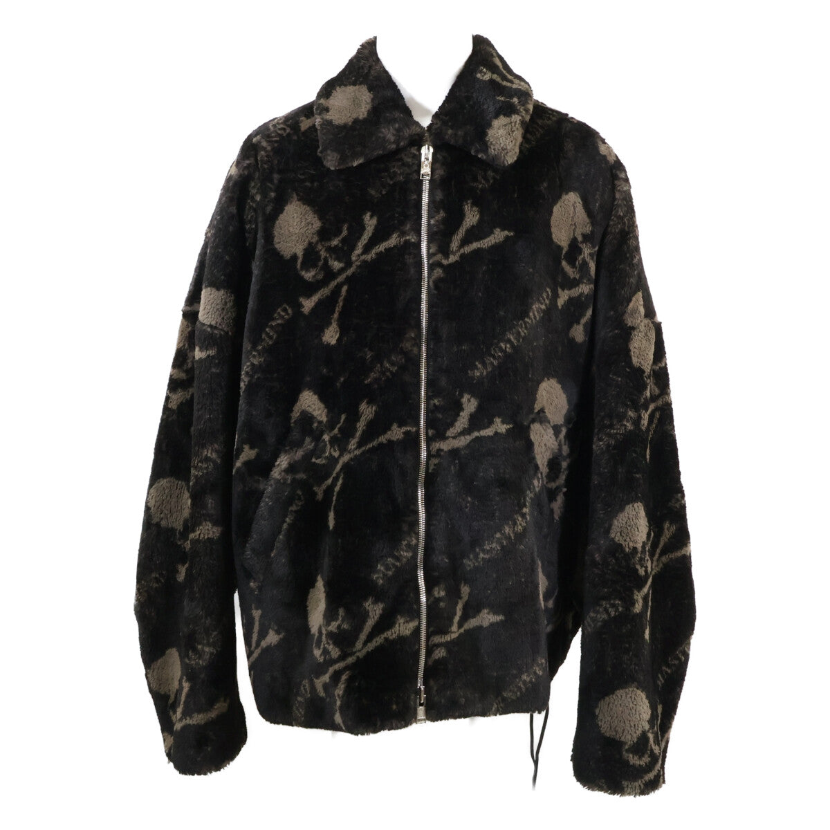 mastermind マスターマインド 【美品】MJ22E09-BL025 FAUX FUR ZIP JACKET スカル ジップアップ ファージャケット ジャケット