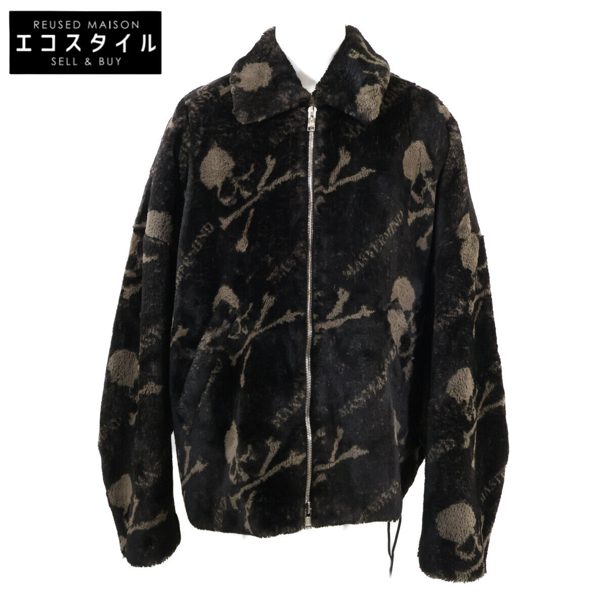 mastermind マスターマインド 【美品】MJ22E09-BL025 FAUX FUR ZIP JACKET スカル ジップアップ ファージャケット ジャケット