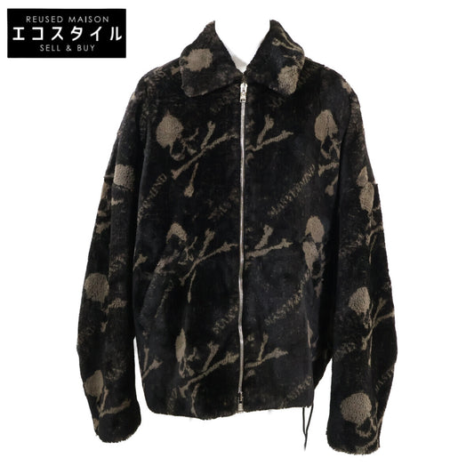 mastermind マスターマインド 【美品】MJ22E09-BL025 FAUX FUR ZIP JACKET スカル ジップアップ ファージャケット ジャケット