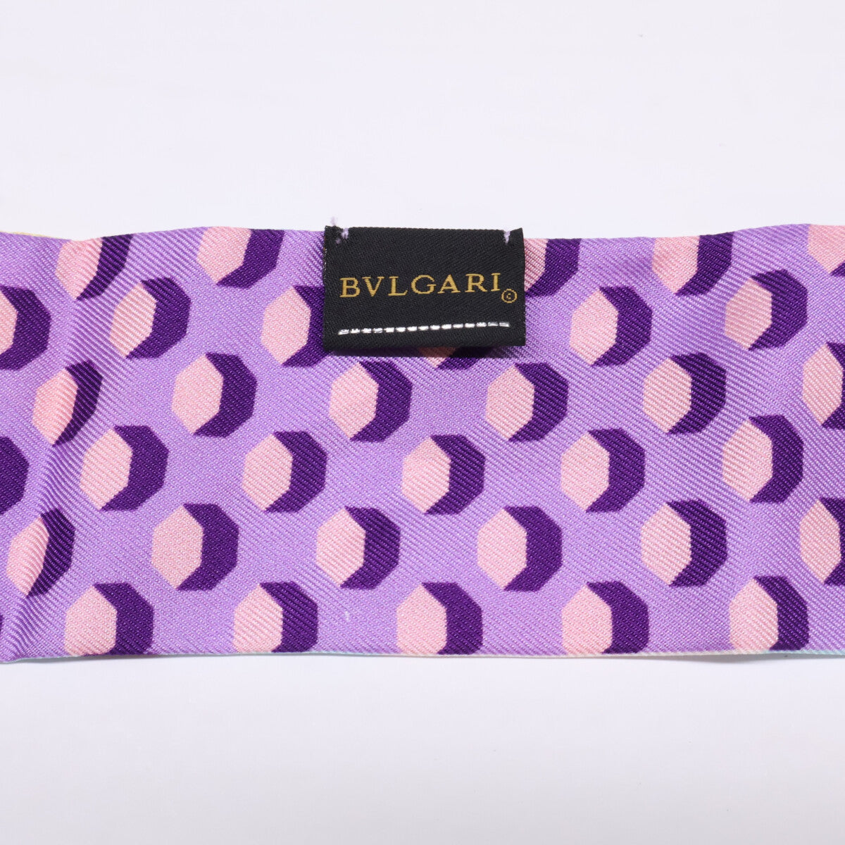 BVLGARI ブルガリ 【美品】ロゴリング シルク シェリー スカーフ