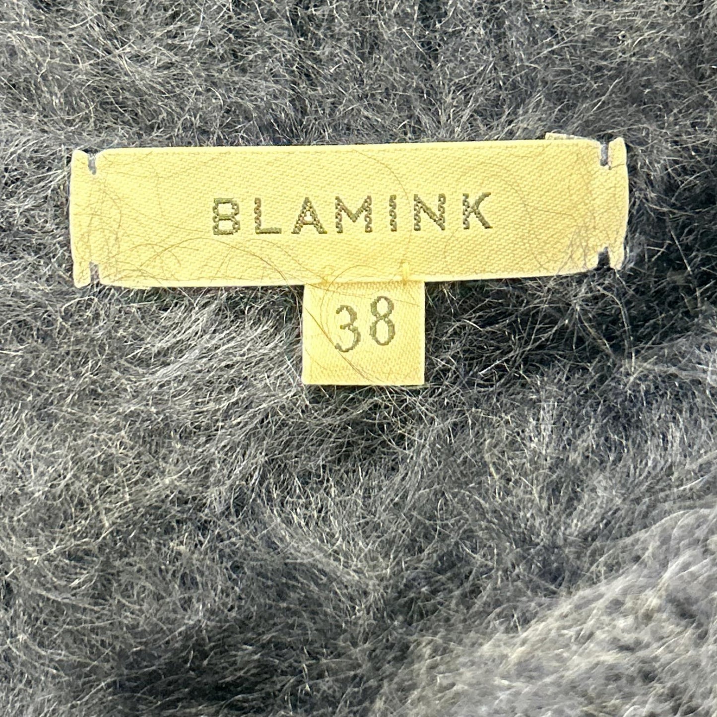 BLAMINK ブラミンク ネイビー 7918-299-0090 カシミヤファー7G Vネックベスト トップス