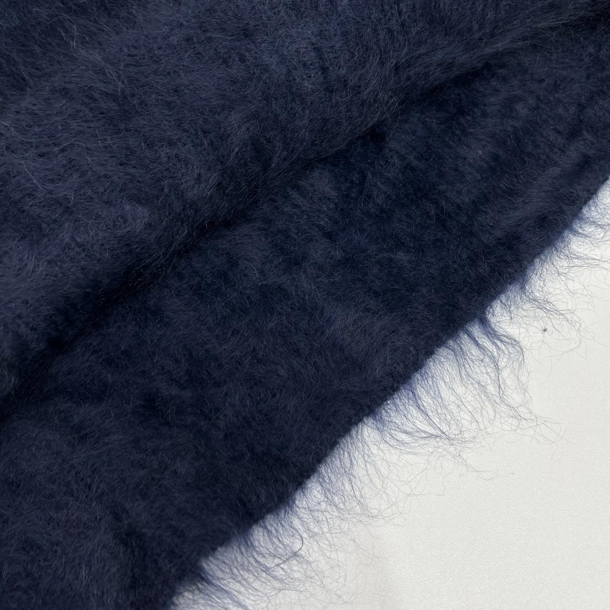 BLAMINK Blamink navy 7918-299-0090 cashmere-fur 7G V-neck vest Tops
