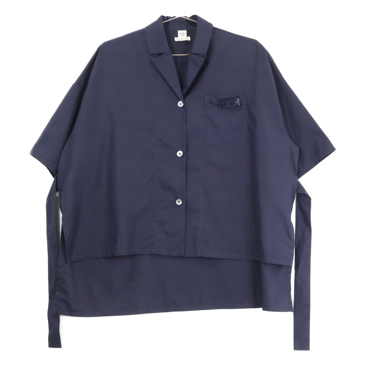 HERMES エルメス 【美品/国内正規】3E3612D8 ポケットH金具 半袖シャツ トップス