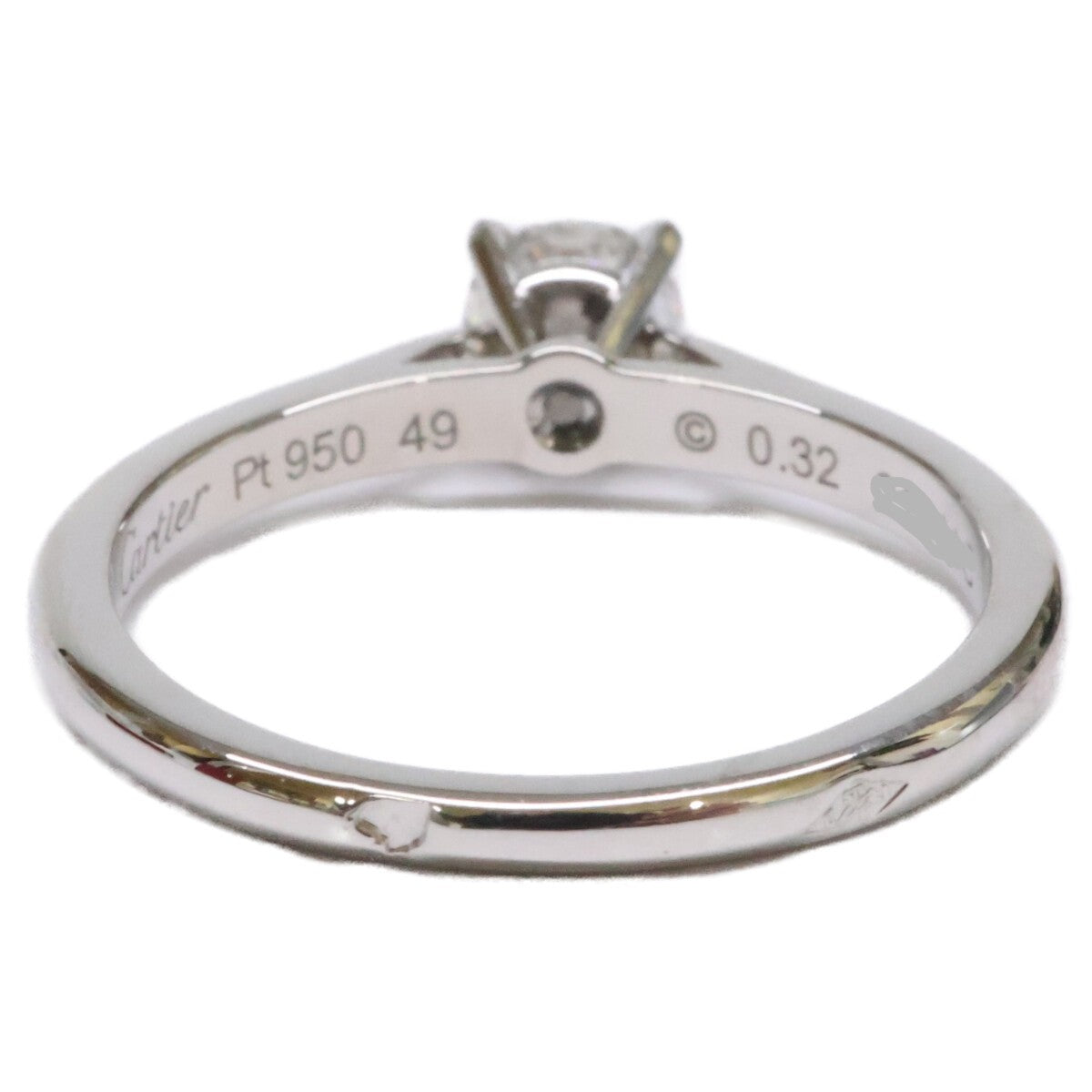 Cartier カルティエ 仕上げ済み Pt950 0.32ctダイヤモンド 1895ソリテール リング 指輪